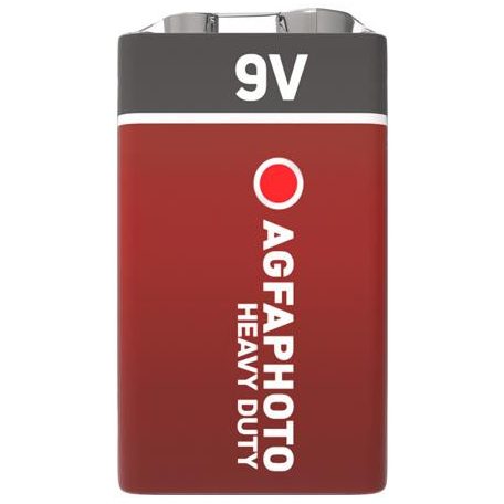 AGFAPHOTO Elem, 9V, 1 db, féltartós (szén-cink), zsugor, AGFAPHOTO "Heavy Duty"