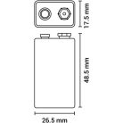 AGFAPHOTO Elem, 9V, 1 db, féltartós (szén-cink), zsugor, AGFAPHOTO "Heavy Duty"
