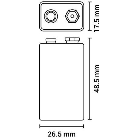 AGFAPHOTO Elem, 9V, 1 db, féltartós (szén-cink), zsugor, AGFAPHOTO "Heavy Duty"
