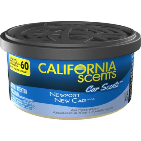 CALIFORNIA SCENTS Autóillatosító konzerv, 42 g, CALIFORNIA SCENTS "Newport New Car"