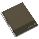 AMBAR Spirálfüzet, A5, kockás, 100 lap, keményfedeles, AMBAR "Kraft", vegyes színek