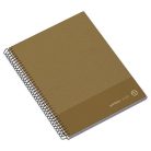 AMBAR Spirálfüzet, A5, kockás, 100 lap, keményfedeles, AMBAR "Kraft", vegyes színek