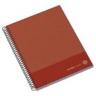 AMBAR Spirálfüzet, A5, kockás, 100 lap, keményfedeles, AMBAR "Kraft", vegyes színek