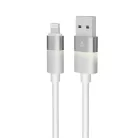 AVAX Töltőkábel, USB-A - lightning (Apple), 1 m, AVAX "CB310 Glowy", fehér