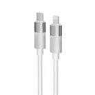 AVAX Töltőkábel, USB-A - lightning (Apple), 27W, 1 m, AVAX "CB314 Glowy", fehér