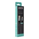 AVAX Töltőkábel, USB-A - lightning (Apple), 20W, 1,5 m, AVAX "CB314 Steel", acélszürke