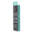 AVAX Töltőkábel, USB-C - USB-C, 27W, 1 m, AVAX "CB316 Glowy", fehér