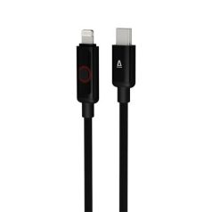   AVAX Töltőkábel, USB-C - lightning (Apple), 27W, 1 m, AVAX "CB651 Pulsey", szürke