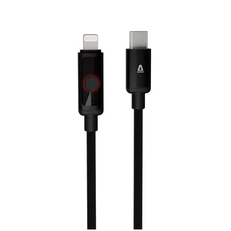 AVAX Töltőkábel, USB-C - lightning (Apple), 27W, 1 m, AVAX "CB651 Pulsey", szürke
