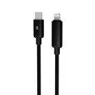 AVAX Töltőkábel, USB-C - lightning (Apple), 27W, 1 m, AVAX "CB651 Pulsey", szürke