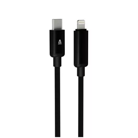 AVAX Töltőkábel, USB-C - lightning (Apple), 27W, 1 m, AVAX "CB651 Pulsey", szürke