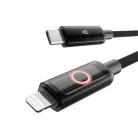 AVAX Töltőkábel, USB-C - lightning (Apple), 27W, 1 m, AVAX "CB651 Pulsey", szürke