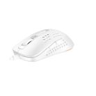 AVAX Egér, vezetékes, gaming, RGB, AVAX "LW01", fehér