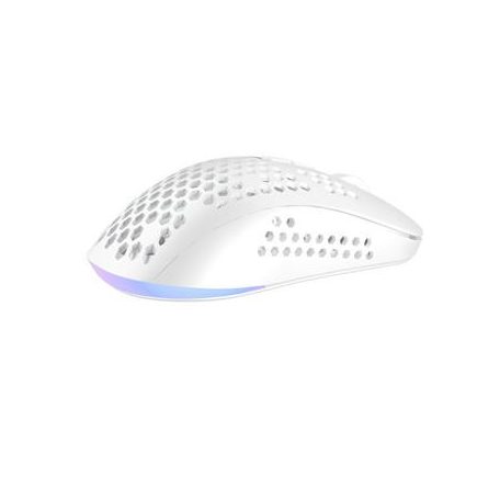 AVAX Egér, vezetékes, gaming, RGB, AVAX "LW01", fehér