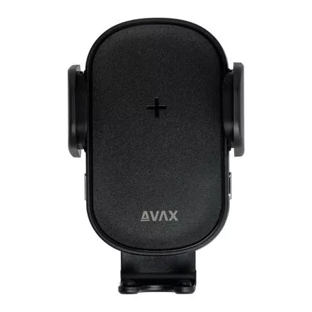 AVAX Autós töltő, vezeték nélküli, szellőzőrácsra, AVAX "WH600 Freely+", fekete