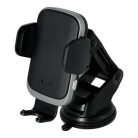 AVAX Autós töltő, vezeték nélküli, szellőzőrácsra/szélvédőre, AVAX "WH601 Freely+", fekete
