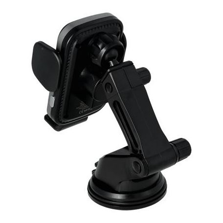 AVAX Autós töltő, vezeték nélküli, szellőzőrácsra/szélvédőre, AVAX "WH601 Freely+", fekete