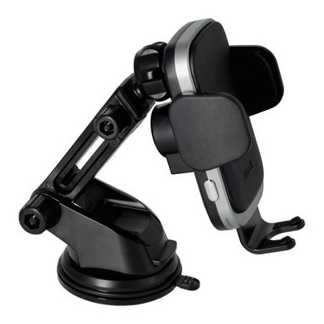 AVAX Autós töltő, vezeték nélküli, szellőzőrácsra/szélvédőre, AVAX "WH601 Freely+", fekete