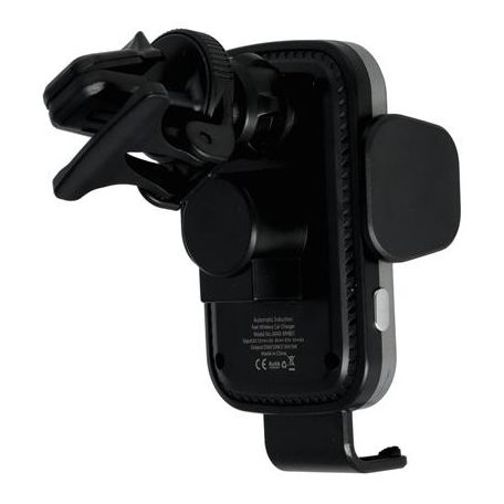 AVAX Autós töltő, vezeték nélküli, szellőzőrácsra/szélvédőre, AVAX "WH601 Freely+", fekete