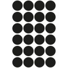 AVERY ZWECKFORM Etikett, 18 mm, kör, AVERY ZWECKFORM, fekete, 96 etikett/csomag