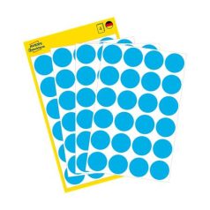  AVERY ZWECKFORM Etikett, 18 mm, kör, AVERY ZWECKFORM, kék, 96 etikett/csomag