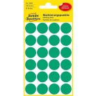 AVERY ZWECKFORM Etikett, 18 mm, kör, AVERY ZWECKFORM, zöld, 96 etikett/csomag