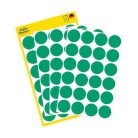 AVERY ZWECKFORM Etikett, 18 mm, kör, AVERY ZWECKFORM, zöld, 96 etikett/csomag