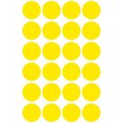 AVERY ZWECKFORM Etikett, 18 mm, kör, AVERY ZWECKFORM, sárga, 96 etikett/csomag