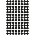 AVERY ZWECKFORM Etikett, 8 mm, kör, AVERY ZWECKFORM, fekete, 416 etikett/csomag