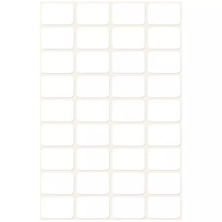 AVERY ZWECKFORM Etikett, 18x12 mm, kézzel írható, kerekitett sarkú, AVERY ZWECKFORM, 216 etikett/csomag