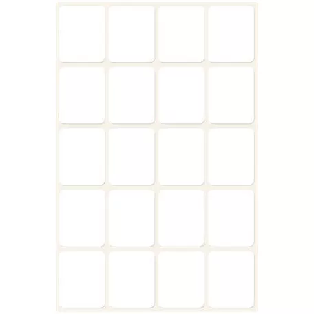 AVERY ZWECKFORM Etikett, 22x18 mm, kézzel írható, kerekített sarkú, AVERY ZWECKFORM, 120 etikett/csomag