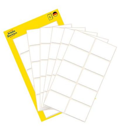 AVERY ZWECKFORM Etikett, 32x23 mm, kézzel írható, lekerekített sarkú, AVERY ZWECKFORM, 60 etikett/csomag