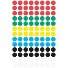AVERY ZWECKFORM Etikett, 8 mm, kör, AVERY ZWECKFORM, 5 különböző szín, 416 etikett/csomag