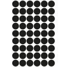 AVERY ZWECKFORM Etikett, 12 mm, kör, AVERY ZWECKFORM, fekete, 270 etikett/csomag