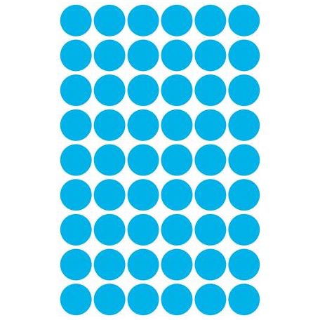 AVERY ZWECKFORM Etikett, 12 mm, kör, AVERY ZWECKFORM, kék, 270 etikett/csomag