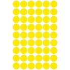 AVERY ZWECKFORM Etikett, 12 mm, kör, AVERY ZWECKFORM, sárga, 270 etikett/csomag