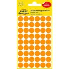 AVERY ZWECKFORM Etikett, 12 mm, kör, AVERY ZWECKFORM, neon narancs, 270 etikett/csomag