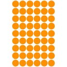 AVERY ZWECKFORM Etikett, 12 mm, kör, AVERY ZWECKFORM, neon narancs, 270 etikett/csomag