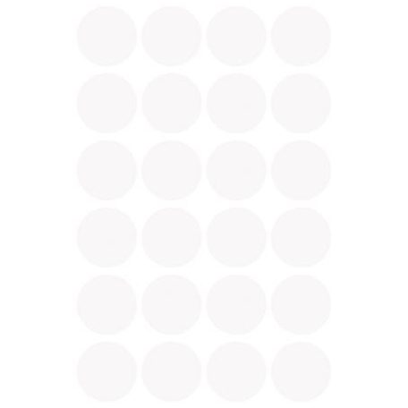 AVERY ZWECKFORM Etikett, 18 mm, kör, AVERY ZWECKFORM, fehér, 96 etikett/csomag