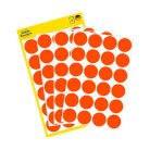 AVERY ZWECKFORM Etikett, 18 mm, kör, AVERY ZWECKFORM, neon piros, 96 etikett/csomag