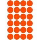 AVERY ZWECKFORM Etikett, 18 mm, kör, AVERY ZWECKFORM, neon piros, 96 etikett/csomag