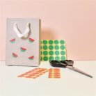 AVERY ZWECKFORM Etikett, 18 mm, kör, AVERY ZWECKFORM, neon piros, 96 etikett/csomag