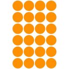 AVERY ZWECKFORM Etikett, 18 mm, kör, AVERY ZWECKFORM, neon narancs, 96 etikett/csomag