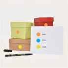 AVERY ZWECKFORM Etikett, 18 mm, kör, AVERY ZWECKFORM, neon narancs, 96 etikett/csomag