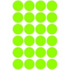 AVERY ZWECKFORM Etikett, 18 mm, kör, AVERY ZWECKFORM, neon zöld, 96 etikett/csomag
