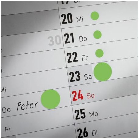 AVERY ZWECKFORM Etikett, 18 mm, kör, AVERY ZWECKFORM, neon zöld, 96 etikett/csomag