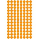 AVERY ZWECKFORM Etikett, 8 mm, kör, AVERY ZWECKFORM, neon narancs, 416 etikett/csomag