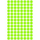 AVERY ZWECKFORM Etikett, 8 mm, kör, AVERY ZWECKFORM, neon zöld, 416 etikett/csomag