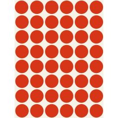   AVERY ZWECKFORM Etikett, 18 mm, kör, AVERY ZWECKFORM, piros, 1056 etikett/csomag
