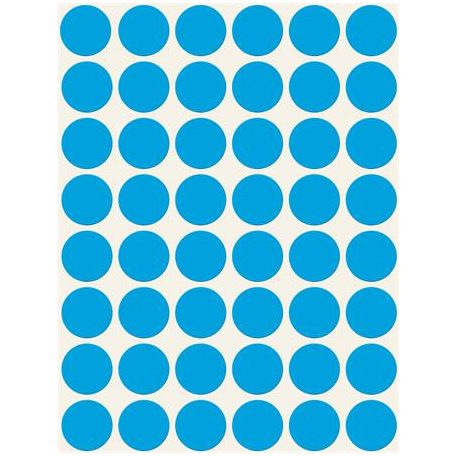 AVERY ZWECKFORM Etikett, 18 mm, kör, AVERY ZWECKFORM, kék, 1056 etikett/csomag